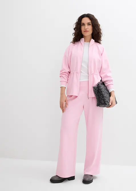 Oversize Shirtjacke aus softem Scuba, bonprix