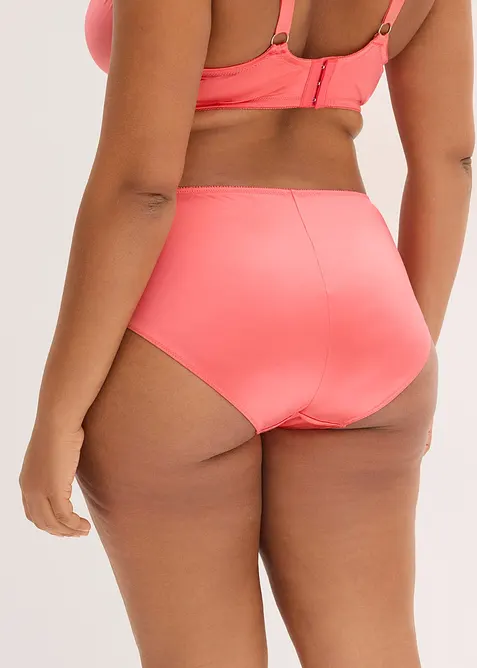 Slip maxi avec dentelle florale brillante, bonprix