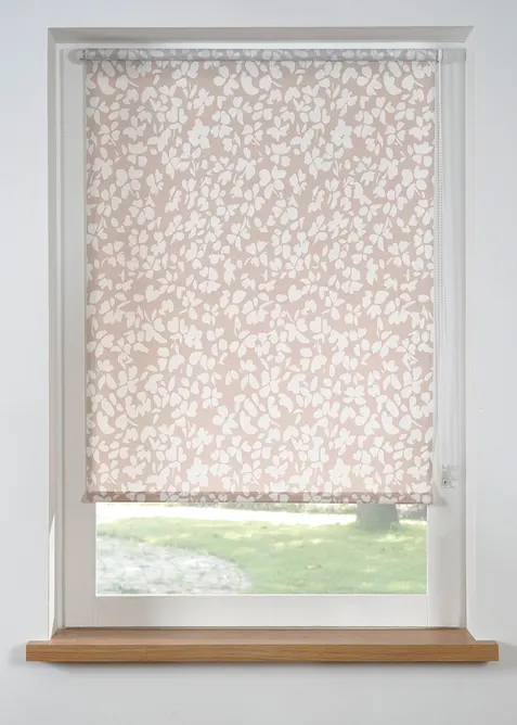 Blendschutzrollo mit Bl&uuml;mchen Druck, bonprix