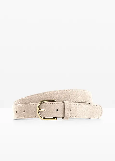 Lederg&uuml;rtel mit gl&auml;nzender Schlie&szlig;e, bonprix