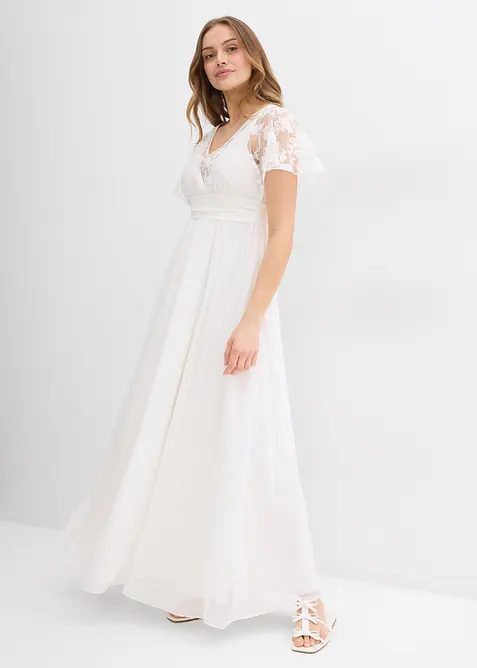 Robe de mari&eacute;e 2en1 pour femme enceinte avec fonction allaitement discr&egrave;te, bonprix