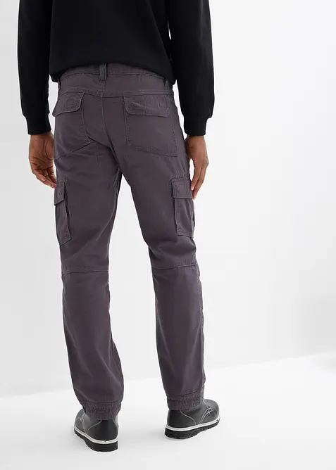 Relaxed Fit Cargohose aus robuster reiner Baumwolle, Straight, bonprix
