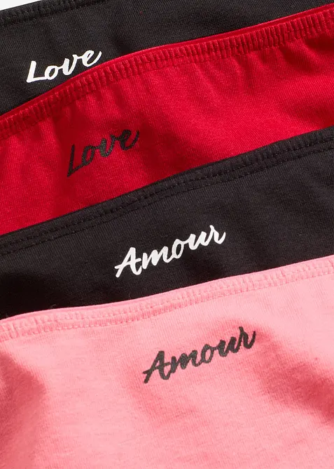 Lot de 4 slips br&eacute;siliens, bonprix