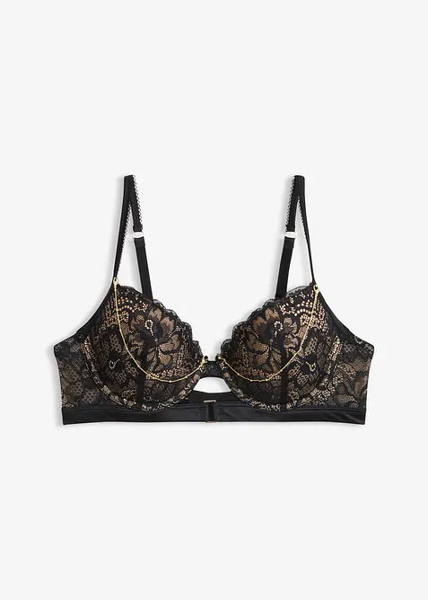 Soutien-gorge &agrave; coques et cha&icirc;ne amovible, bonprix