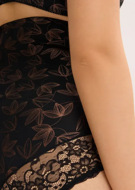 Slip sculptant taille haute, effet scintillant et maintien fort, bonprix