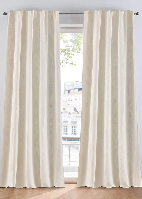 Rideau panneau opaque textur&eacute; (1 pce), bonprix