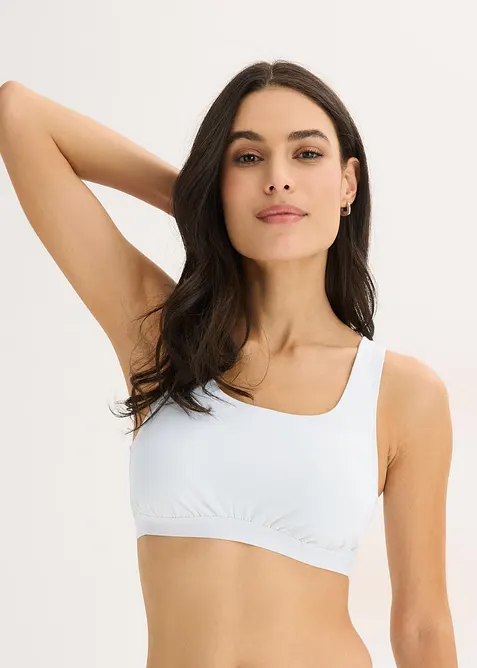 Lot de 3 brassi&egrave;res coton extensible, bonprix
