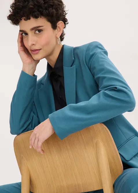 Longblazer mit V-Ausschnitt, langarm, bonprix