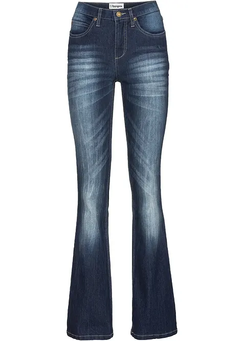Jean bootcut taille haute, extensible et confortable, bonprix