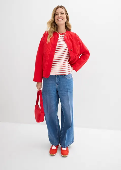 T-Shirt aus schwerer Bio-Baumwolle, bonprix