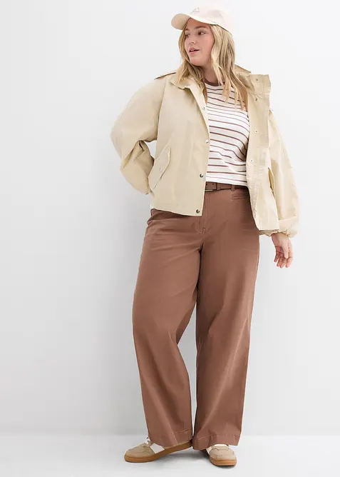 T-Shirt aus schwerer Bio-Baumwolle, bonprix