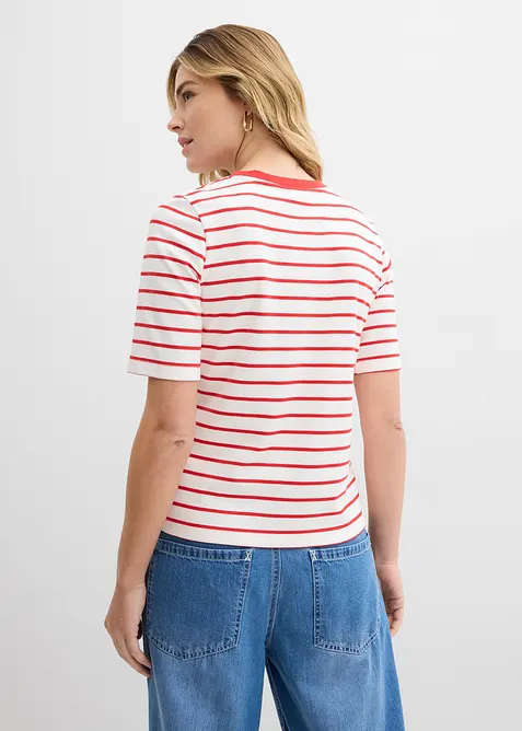 T-Shirt aus schwerer Bio-Baumwolle, bonprix