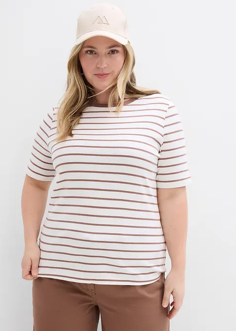 T-Shirt aus schwerer Bio-Baumwolle, bonprix