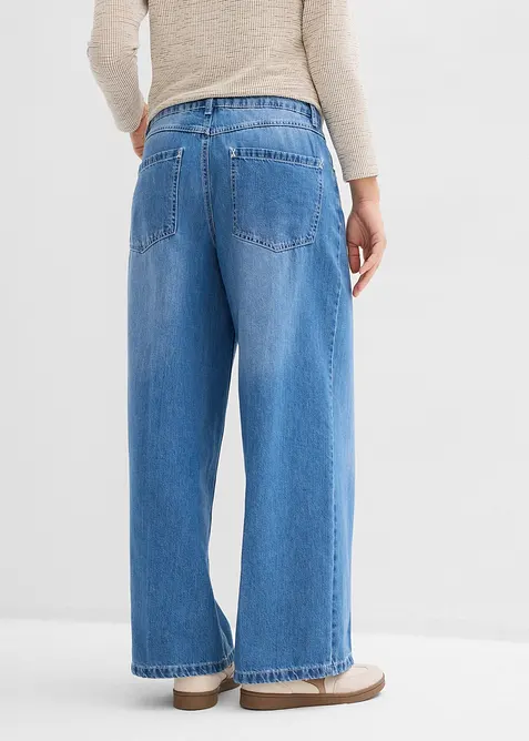 Wide-Leg-Jeans Mid Waist, bonprix