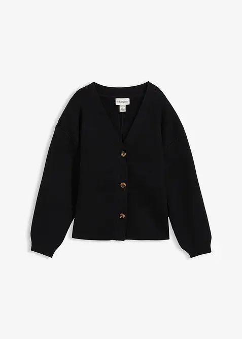 Feinstrickjacke aus Baumwoll-Mix, bonprix