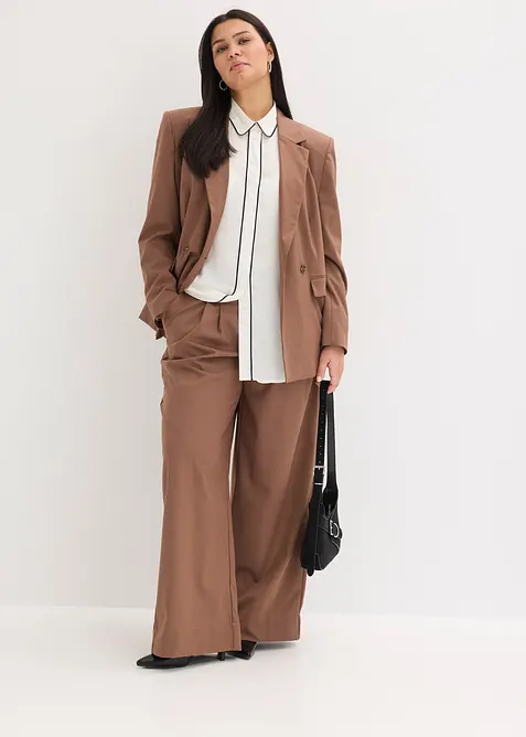 Pantalon &agrave; pinces, bonprix