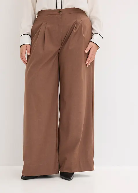 Pantalon &agrave; pinces, bonprix
