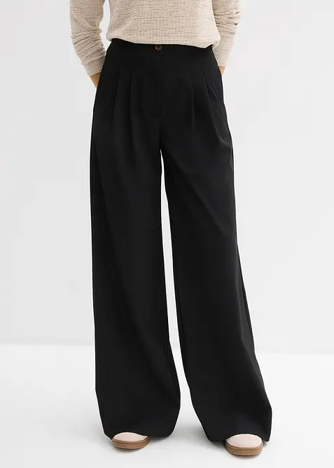 Pantalon &agrave; pinces, bonprix