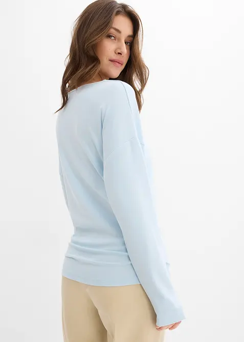 Langarmshirt aus bequemen Punto di Roma, bonprix