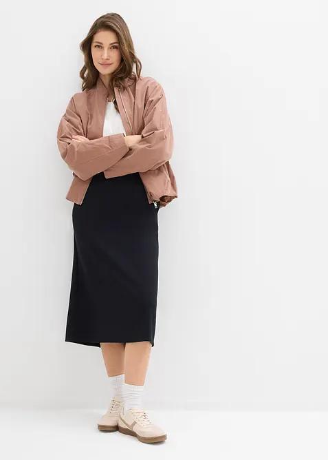 Midirock aus softem Scuba, bonprix