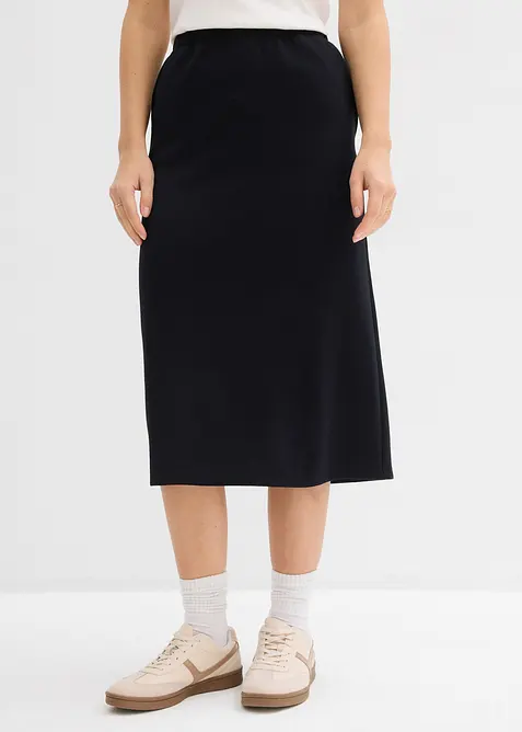 Midirock aus softem Scuba, bonprix