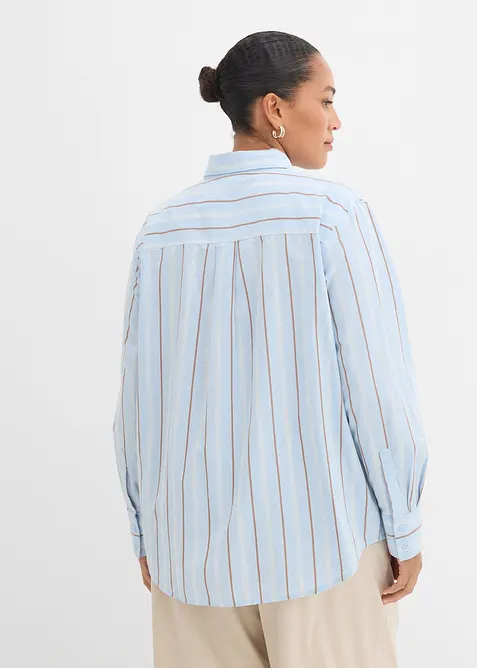 Hemdbluse aus reiner Baumwolle, bonprix