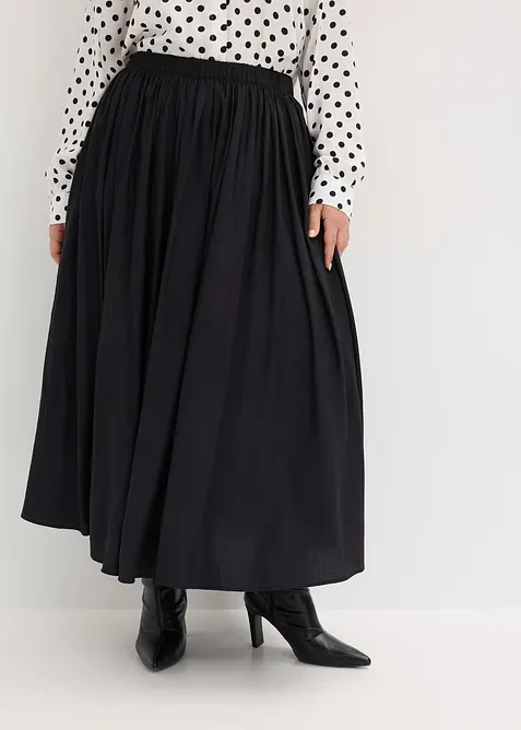 Maxirock aus flie&szlig;endem  Viskose-Mix, bonprix