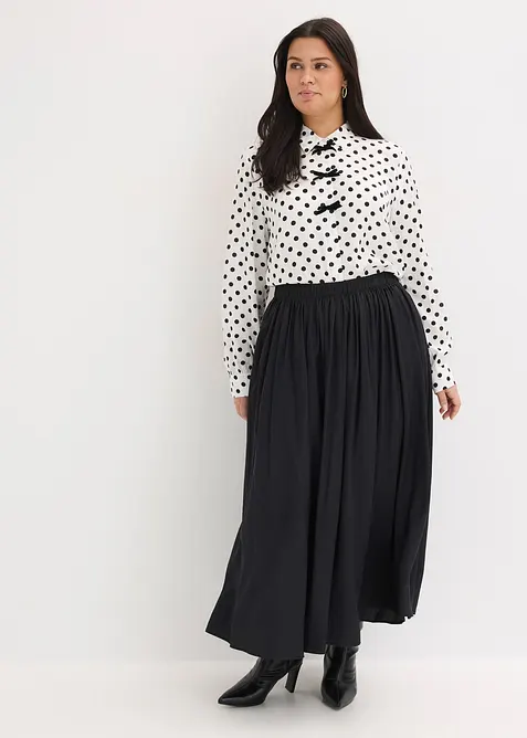 Maxirock aus flie&szlig;endem  Viskose-Mix, bonprix