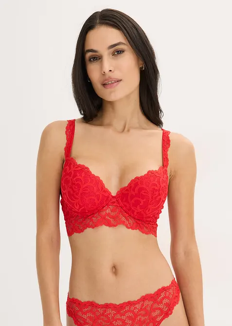 Soutien-gorge push-up en dentelle douce, bonprix