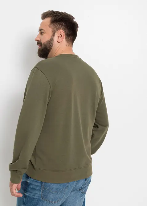 Lot de 2 sweats doux en coton m&eacute;lang&eacute;, bonprix