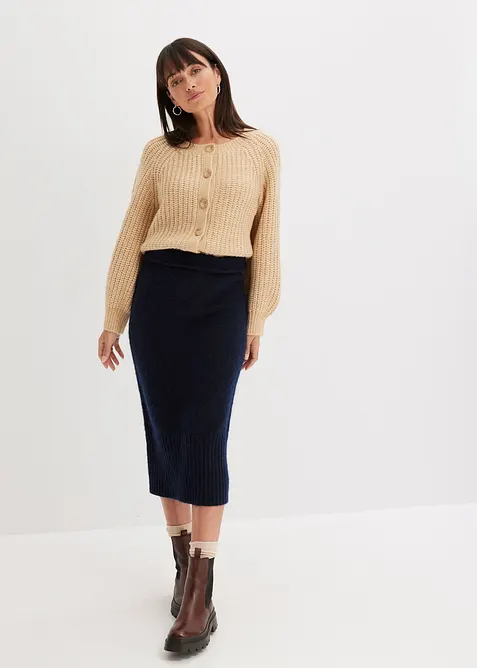 Gilet en maille oversize, bonprix