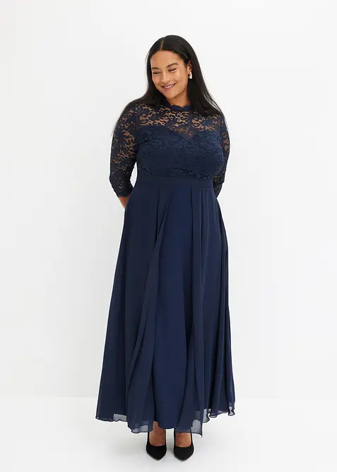 Maxikleid mit Spitze, bonprix