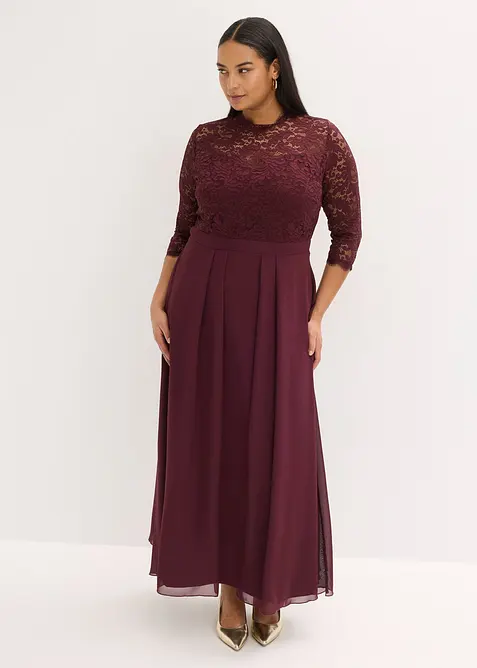 Maxikleid mit Spitze, bonprix