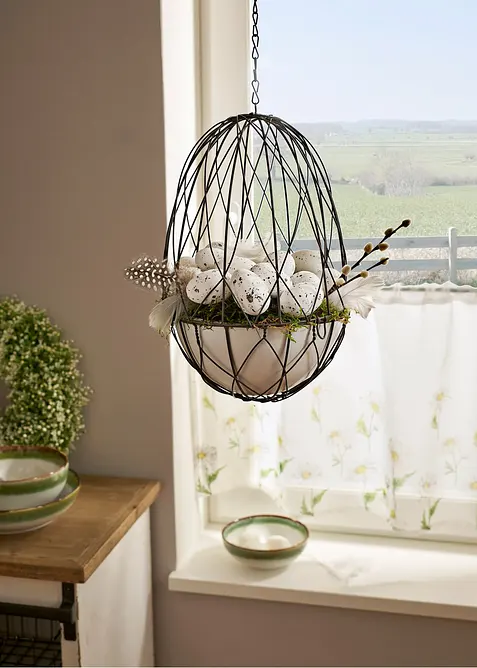H&auml;ngedeko Korb mit Eiern (27-tlg. Set), bonprix