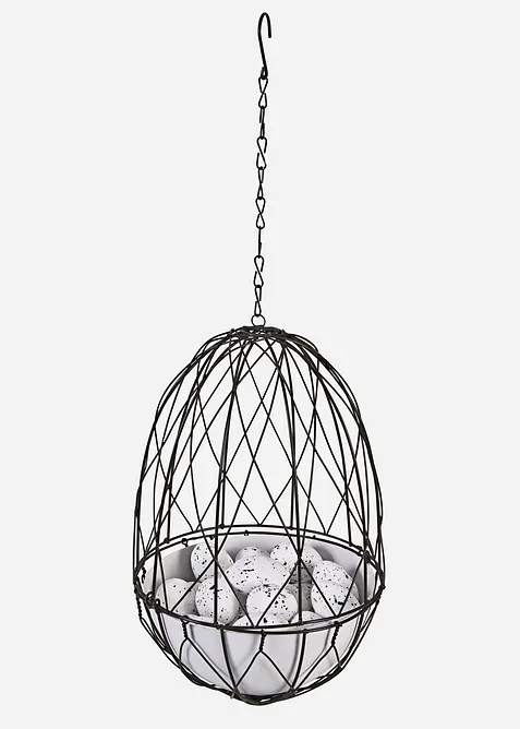 H&auml;ngedeko Korb mit Eiern (27-tlg. Set), bonprix
