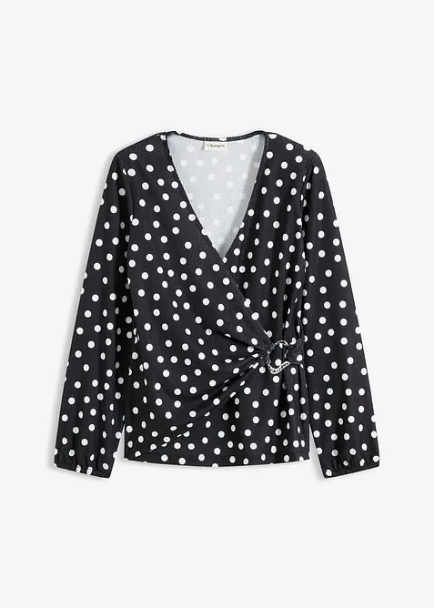 Langarmshirt aus strukturiertem Jersey, bonprix