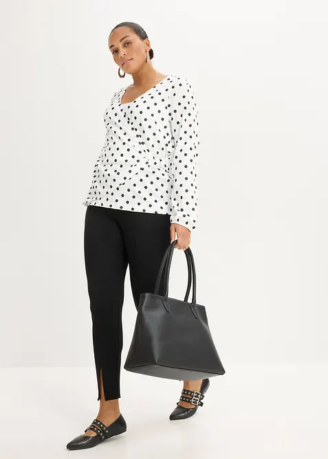 T-shirt manches longues en jersey textur&eacute;, bonprix