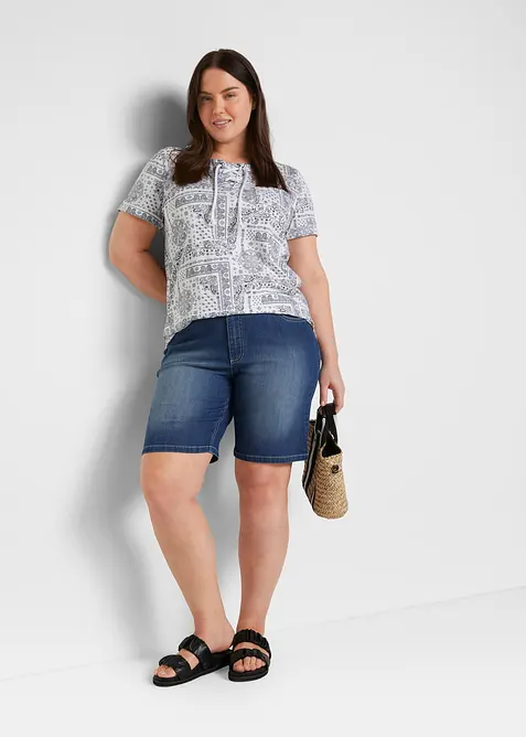 Jeans-Bermuda Mid Waist, bonprix