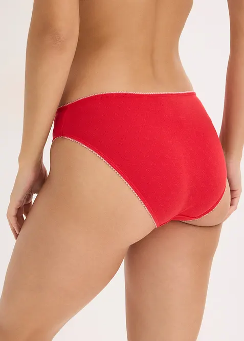 Lot de 5 slips en pointelle, bonprix