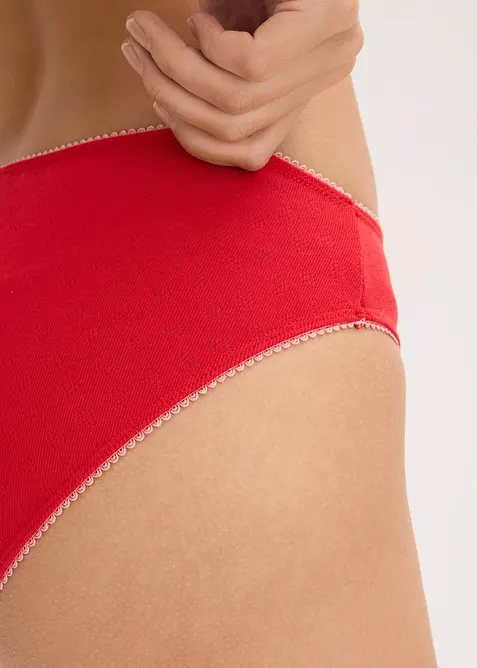 Slip in Ajour-Optik (5er Pack), bonprix