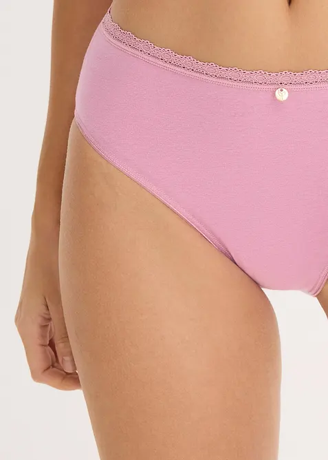 Maxislip mit Spitze (4er Pack), bonprix