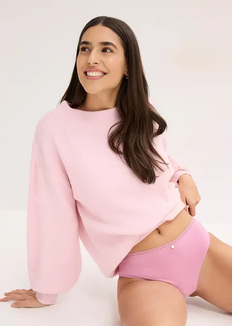 Maxislip mit Spitze (4er Pack), bonprix