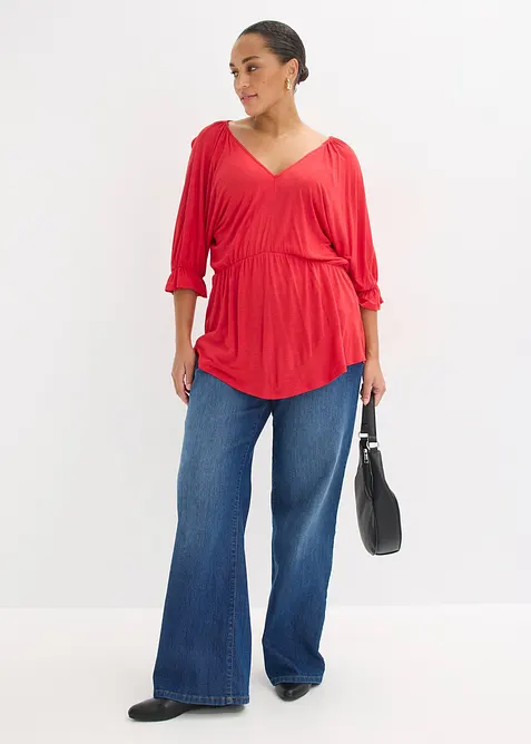 Tunika-Shirt aus Viskose-Mix, bonprix