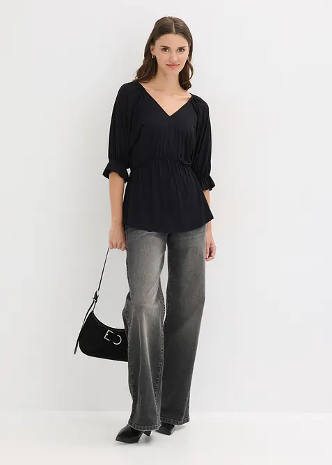 Tunika-Shirt aus Viskose-Mix, bonprix