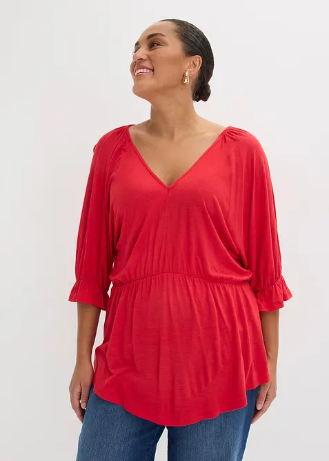 Tunika-Shirt aus Viskose-Mix, bonprix