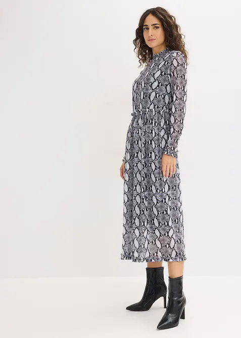 Midikleid aus softem Mesh, bonprix