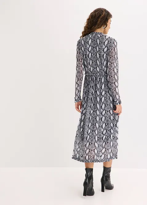 Midikleid aus softem Mesh, bonprix