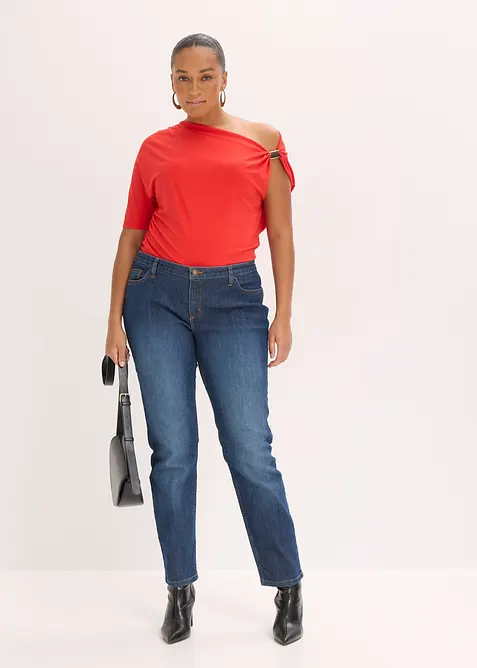 Shirt mit asymmetrischem Ausschnitt, bonprix