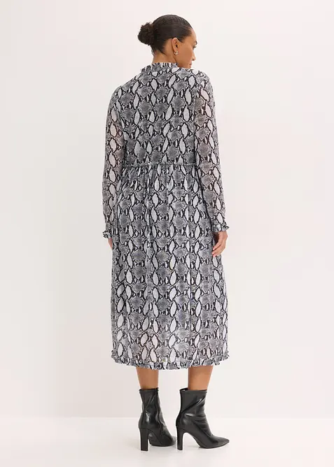 Midikleid aus softem Mesh, bonprix