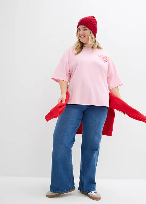 Boxy-Shirt aus schwerer Baumwolle, bonprix